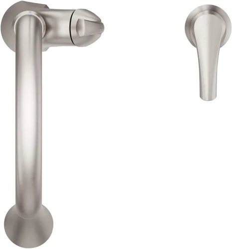 Miniatura 9 de Grifo de cocina Pfister Miri con rociador extraíble y dispensador de jabón, manija única, arco alto, acabado de acero inoxidable Spot Defense, Spot