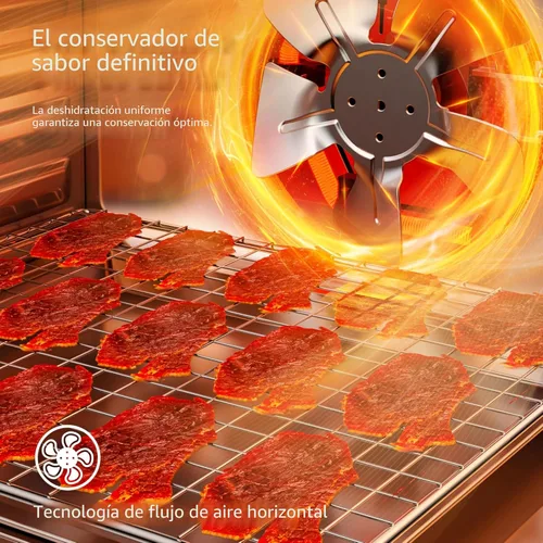 Miniatura 4 de COSORI Deshidratador de alimentos para carne seca, 10 bandejas, espacio de secado de 16.2 pies cuadrados, control de temperatura de 165 °F, Plateado