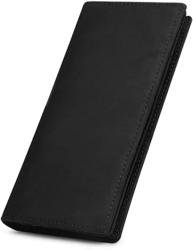 Miniatura 12 de Kattee cartera plegadiza clásica de cuero para hombre