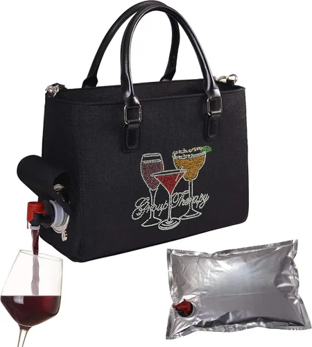 Miniatura 11 de Primeware – Bolsa aislante para bebidas con bolsa de 3 litros Almacenamiento térmico caliente y frío Dispensador portátil para vino, cócteles