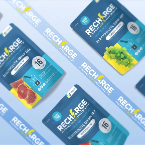 Miniatura 8 de Recharge Element Liquid Electrolyte® Hydration Boost Formula-Vanilla Chai Paquetes de Polvo de Electrolitos Mezcla de bebida sin azúcar, apta