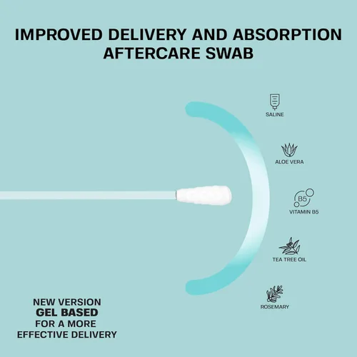 Miniatura 2 de Base Labs Gel Hisopos para Eliminación de Queloides y Protuberancias de Piercing Hisopos de Gel para el Cuidado Posterior al Piercing