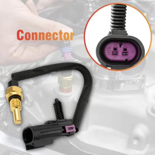 Miniatura 3 de 12586299 Sensor de temperatura del refrigerante compatible con 9-7x Ascender Canyon Colorado Envoy H3 H3T i-280 i-290 i-350 i-370 Rainier Trailblazer