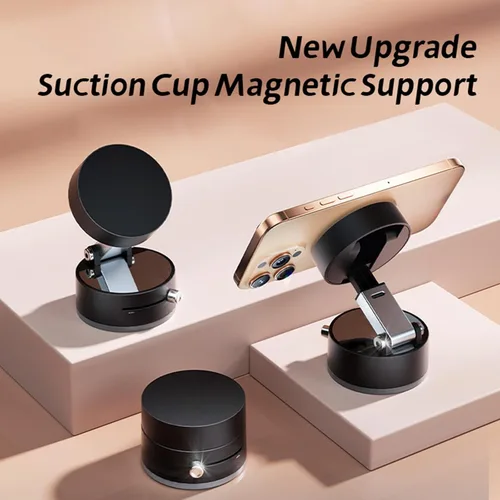 Miniatura 8 de Newvenper Soporte magnético para teléfono al vacío, soporte de teléfono con ventosa actualizado, aplicación multiescenario, soporte magnético