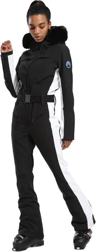 Miniatura 105 de GSOU SNOW Traje de esquí para mujer, traje de nieve de una pieza, para snowboard, delgado, aislante, impermeable, resistente al viento