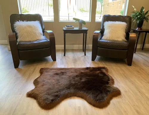 Miniatura 83 de LAMBZY Alfombra de pelo de oveja sintética, hipoalergénica, súper suave, sedosa para sala de estar, habitación de los niños, sofá