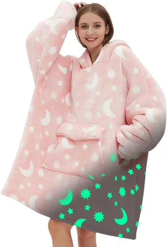 Miniatura 20 de Fiosnow Sudaderas con capucha de pizza y papas fritas para mujeres y hombres, sudaderas con capucha de tamaño grande para adultos, manta portátil
