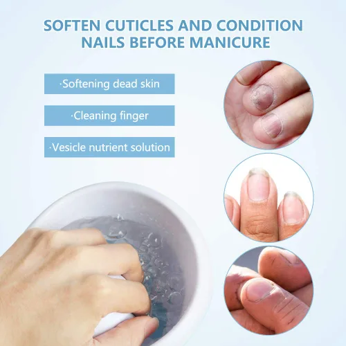 Miniatura 2 de Cuenco eléctrico de remojo de uñas de burbujas, cuenco de mano de manicura, masaje de spa de chorro de agua, máquina de manicura relajante