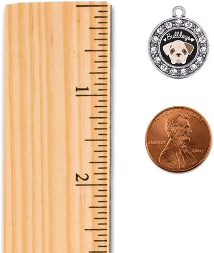 Miniatura 3 de Inspired Silver - Pendientes colgantes de gancho francés con dije de círculo de plata con joyas de circonita cúbica