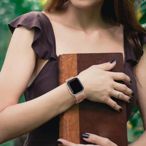 Miniatura 5 de Meliya Correa para Apple Watch Series 8, SE, 7, 6, 5, 4, 3, 2, 1, 1.772 in, 1.614 in, 1.732 in, 1.496 in, 1.654 in, para mujeres y hombres, correa