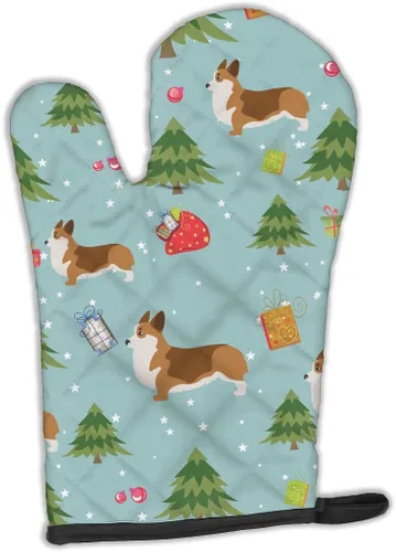 Miniatura 58 de Caroline's Treasures BB4872OVMT - Guante de horno de Navidad Affenpinscher resistente al calor, grueso para sartenes calientes y horno, manopla
