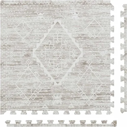 Miniatura 11 de House of Noa Tapete de Juego para Bebé – 4x6 Lino Gemma – Juego de 6 Baldosas – Tapete de Juego de Espuma EVA Acolchada para Piso, Tapetes Suaves