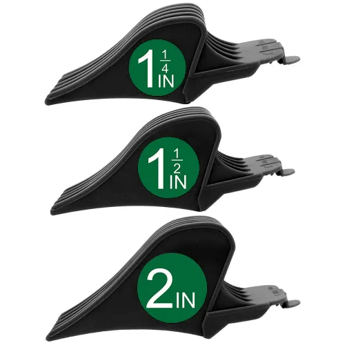 Miniatura 11 de Guías profesionales para cortapelos: peines de 1 y 1/4", 1 y 1/2", 2", compatibles con cortapelos Wahl (blanco)