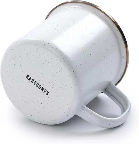 Miniatura 4 de Barebones Juego de 2 tazas de café esmaltadas de 16 onzas, taza de campamento con borde de acero inoxidable