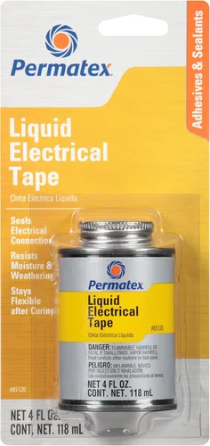 Permatex 85120-6PK Cinta Eléctrica Líquida - 4 onzas., (Paquete de 6), NEGRO