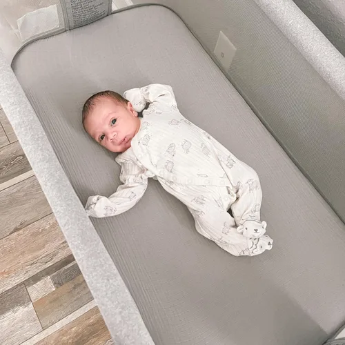 Miniatura 6 de Newton Baby Sábanas bajeras para moisés y cuna auxiliar, moisés esencial (paquete de 2) - Ultra transpirable, lavable y ultrasuave, 100% muselina