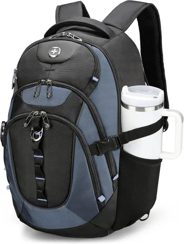 Miniatura 19 de swissdigital Mochila para portátil de viaje de negocios, para hombre y mujer, con puerto de carga USB inteligente, compatible con portátiles de 15.6