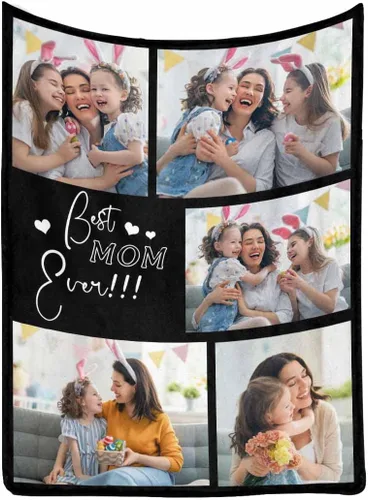 Miniatura 46 de MyPupSocks Manta personalizada para mamá, regalos personalizados para mamá, manta de cama con fotos, regalos de cumpleaños para mujeres, mamá