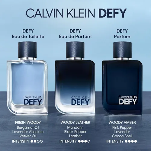 Miniatura 7 de Calvin Klein Defy Eau de Parfum - Colonia Woody & Leathery para hombre - Con notas de aceite de mandarina, cuerda de cuero y vetiver - Perfumes