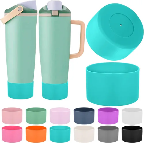Miniatura 27 de Mity rain 2 piezas de botas protectoras de silicona para botellas y vasos FreeSip Sway de Owala de 30 oz y 40 oz - Accesorios para owala, mejora