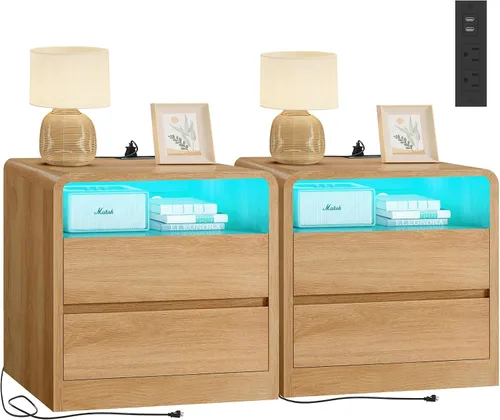 Miniatura 14 de TEENFON 55" Dresser for Bedroom with 6 Drawers, Dressers & Chests of Drawers with Curved Profile Design, 6 Drawer Dresser, Bedroom Dressers, Wood