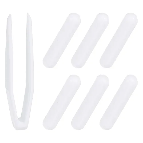 Miniatura 9 de PATIKIL Barra agitadora magnética, 0.394 x 0.236 pulgadas, 6 piezas de PTFE magnético, barra mezcladora magnética para vaso de precipitados de fondo