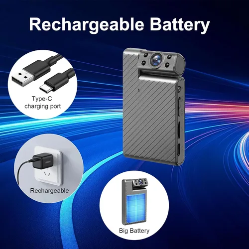 Miniatura 6 de Mini cámara inalámbrica HD giratoria de 180°, cámara de seguridad WiFi más pequeña, cámara de niñera portátil, visión nocturna, pequeñas cámaras