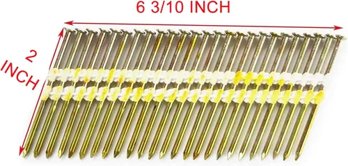 Miniatura 4 de Clavos para marcos de 2-3/8 pulgadas, 21 grados EG vástago liso clavos encolados de plástico para clavadora de marcos, 2-3/8 x .131, (1000 por caja)