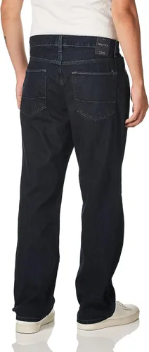 Miniatura 2 de Nautica Traditional Collection - Pantalón de mezclilla para hombre, ajuste relajado.