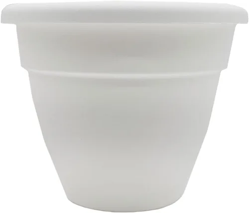 Miniatura 27 de The HC Companies, Caribbean - Maceta de plástico y ligera de 6 pulgadas para interiores y exteriores, maceta para hierbas y flores, color negro