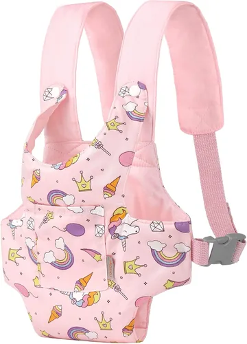 Miniatura 15 de GAGAKU Portabebés para Muñecas Bebé para Niñas Pequeñas y Niños Pequeños - Accesorios para Muñecas Bebé Reborn - Verde (Girasol)