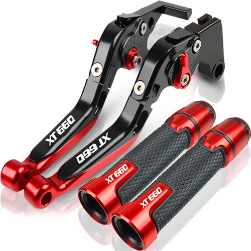 Miniatura 18 de Para Yamaha XT660 XT660X XT660R XT660Z 2004-2020 Palancas de embrague de freno extensibles plegables para motocicleta, embrague de freno ajustables