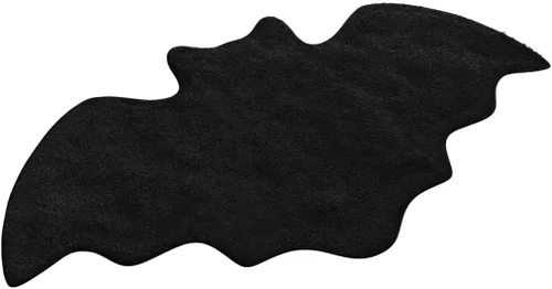Tapete de Baño de Murciélago - Alfombra de Baño Gótica Negra, Microfibra Antideslizante de Secado Rápido, Felpa Suave para Decoración de Halloween y