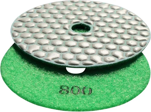 Miniatura 3 de Almohadilla de pulido seca del diamante 4" arena 50 para el pulido concreto del mármol de cristal de piedra
