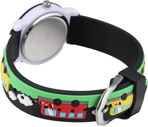 Miniatura 5 de Relojes de pulsera de silicona con dibujos animados 3D para niños y niñas de 3 a 10 años