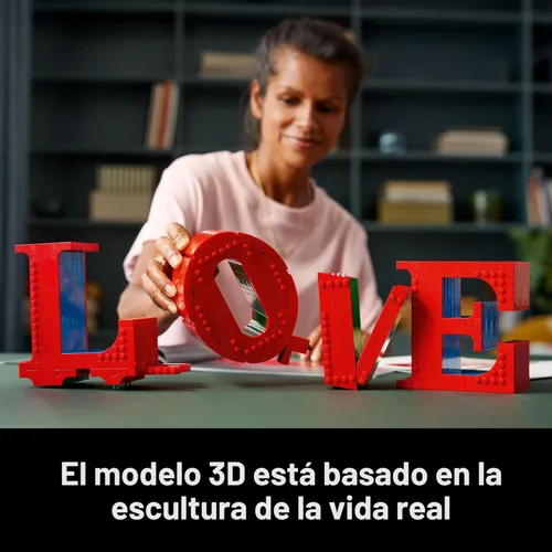 Miniatura 4 de LEGO Art Love Juego de construcción coleccionable – Kit de bricolaje para adultos a partir de 18 años – Regalo para cumpleaños – Decoración