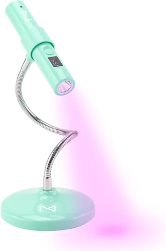 M - GlamCure GO Lámpara de curado de uñas con tecnología Focus Beam, pantalla táctil - Luz LED y UV para uñas - Lámpara de curado para uñas de gel,