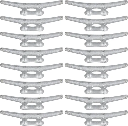 MarineNow Tacos de muelle de hierro galvanizado Elija el tamaño 4", 6", 8", 10", 12", 14" y tamaño del paquete