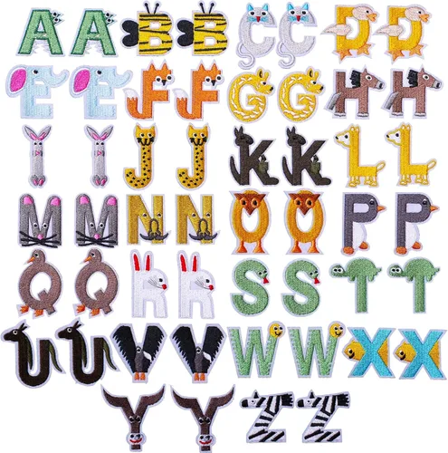 Miniatura 12 de AXEN 60 parches bordados para planchar, accesorios de bricolaje, parches decorativos surtidos aleatorios, bonitos apliques de costura