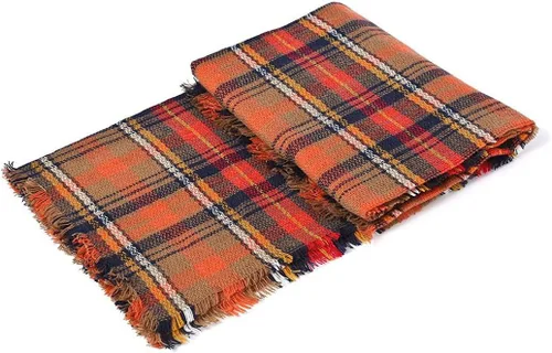 Miniatura 6 de Century Star Bufanda de invierno para mujer, bufanda de otoño a cuadros, bufanda de punto de gran tamaño, bufanda triangular grande para mujer, chal