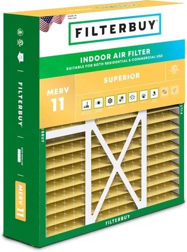 Miniatura 13 de Filterbuy Filtro de aire MERV 11 de 10 x 17 x 2 pulgadas para defensa superior de mascotas y alergias (paquete de 1), filtros exteriores plisados