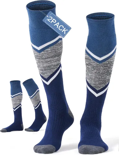 Fitrell Paquete de 23 calcetines de esquí para hombre, para esquí, snowboard, calcetines cálidos de lana de invierno acolchados