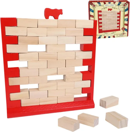 GOTHINK Juego de pared de ladrillo, divertido juego familiar para niños y niñas, desarrolla habilidades y estrategia, perfecto para fiestas en