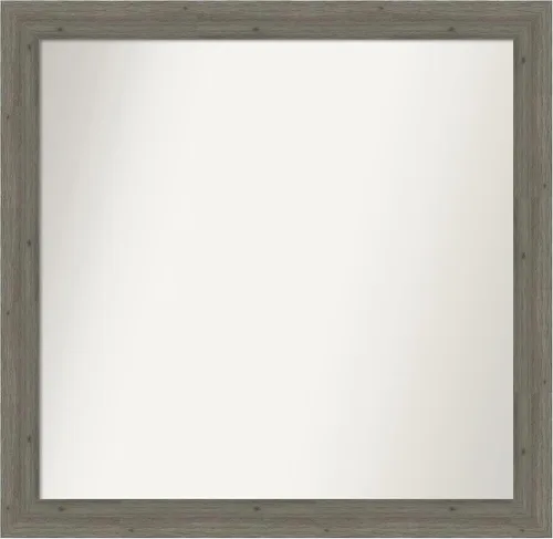 Miniatura 102 de Amanti Art Espejo de pared personalizado no biselado (24.5 x 24.5 pulgadas), marco gris marrón alta, varios tamaños personalizados, espejo de baño