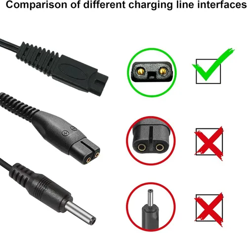 Miniatura 3 de 4 cabezales de repuesto LinMei Solo compatibles con afeitadora Microtouch Solo de 1ª generación con cable de carga para recortadora eléctrica 4