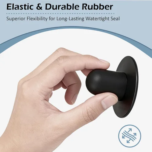 Miniatura 5 de Tapones de piscina para piscina sobre el suelo, paquete de 4 con abrazaderas, para piscinas Bestway e Intex de reemplazo de tapón de orificio