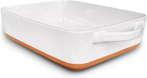 Miniatura 28 de Mora - Plato para hornear de porcelana profunda, 9 x 13 pulgadas, apto para horno a mesa, congelador Earl Grey