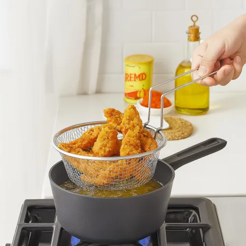 Miniatura 3 de HIC Kitchen Cesta para freír, malla de acero inoxidable 18/8
