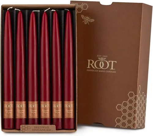 Miniatura 35 de Root Candles Velas de Cena Sin Aroma Juego de Velas en Caja de Mezcla Premium de Cera de Abeja, 9 Pulgadas, Rosa Polvoriento, 4 Unidades Rosa