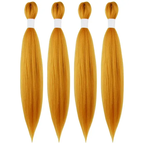 Miniatura 75 de Cabello trenzado preestirado de 10 pulgadas, 4 paquetes, extensiones de cabello corto para trenzas, cabello sintético preestirado #1 (negro azabache)